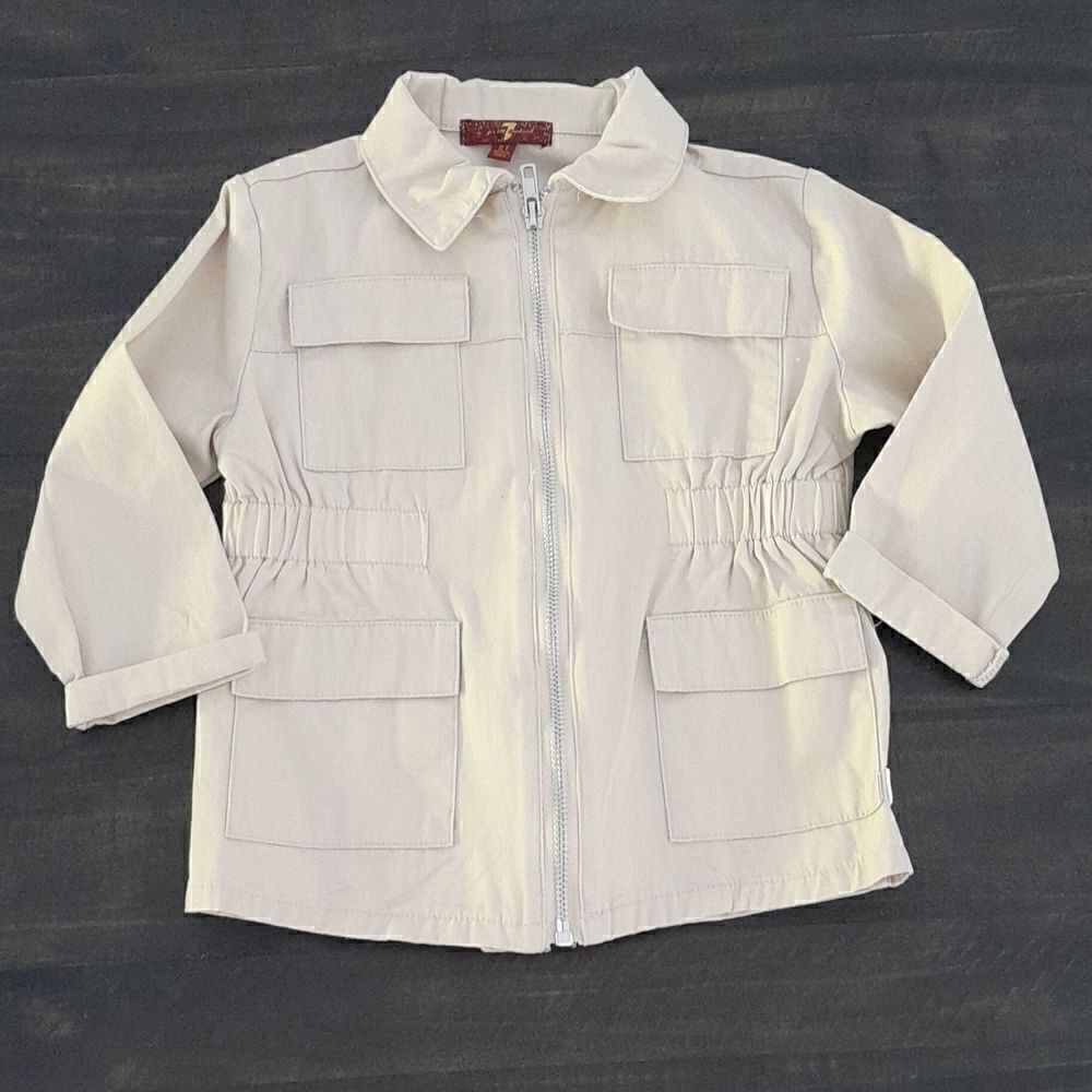 7 for all mankind Little girls jacket zipper2 t great condition